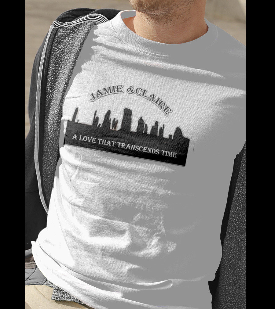 Jamie And Claire A Love That Transcends Time Stone Circle T-Shirt
