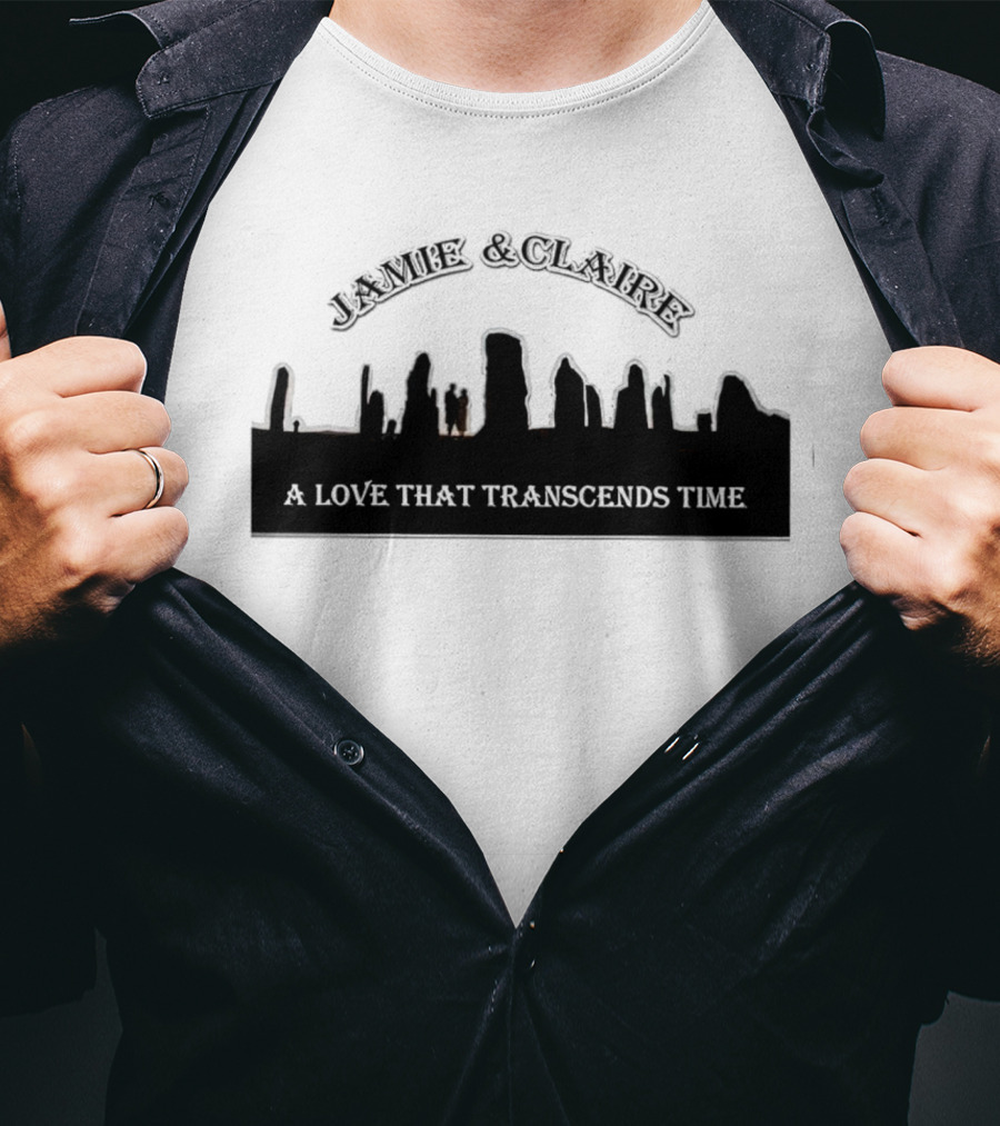 Jamie And Claire A Love That Transcends Time Stone Circle T-Shirt