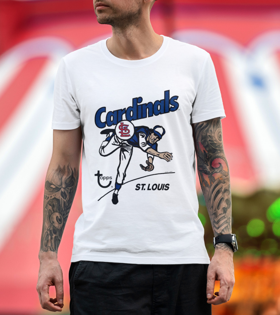 St. Louis Cardinals Topps Baseball Player T-Shirt