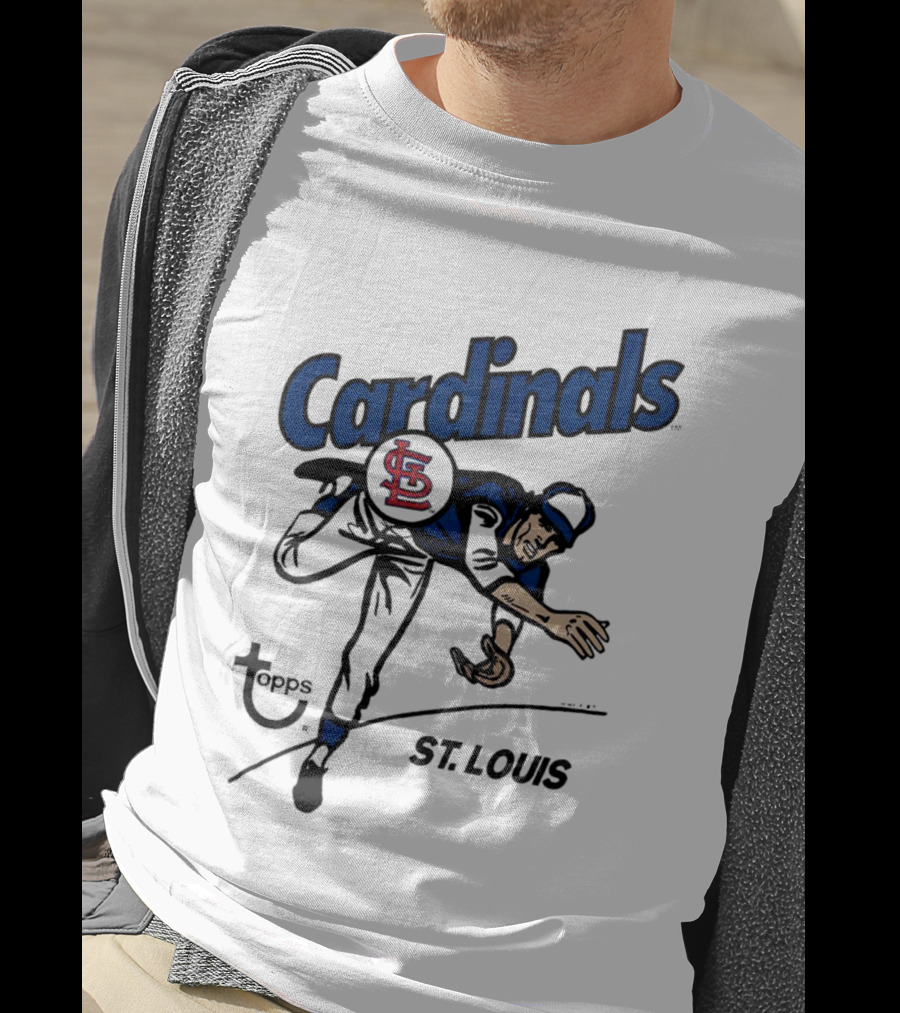 St. Louis Cardinals Topps Baseball Player T-Shirt