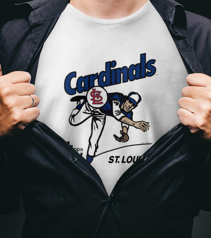 St. Louis Cardinals Topps Baseball Player T-Shirt
