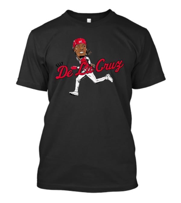 Elly De La Cruz Cincinnati Reds 44 Caricature T-Shirt