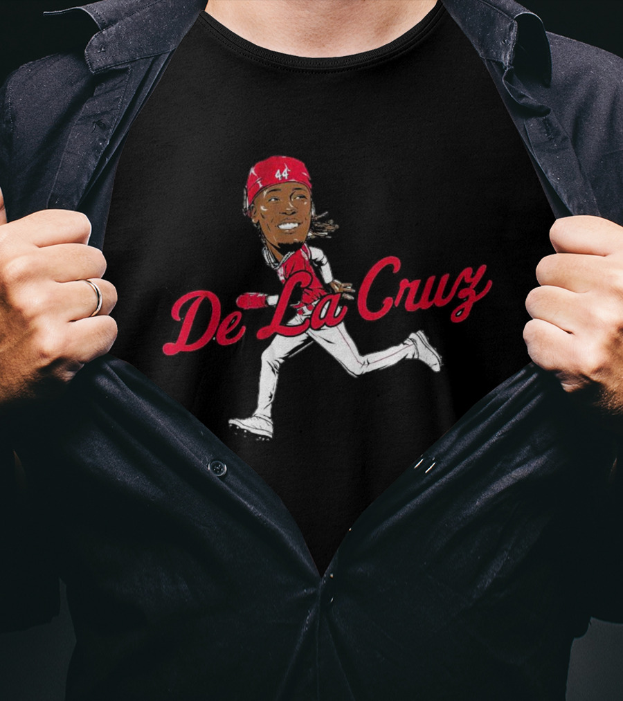 Elly De La Cruz Cincinnati Reds 44 Caricature T-Shirt