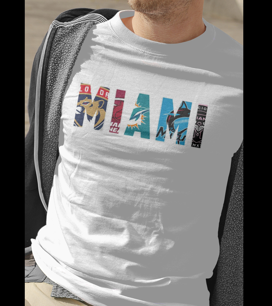 MIAMI Panthers Heat Dolphins Marlins Inter Miami T-Shirt