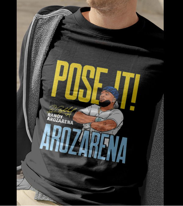 Pose It Randy Arozarena Arozarena Signature Tampa Bay Rays T-Shirt