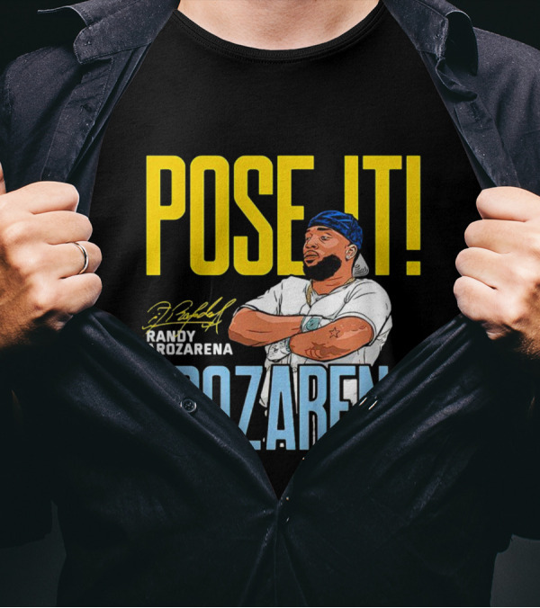 Pose It Randy Arozarena Arozarena Signature Tampa Bay Rays T-Shirt