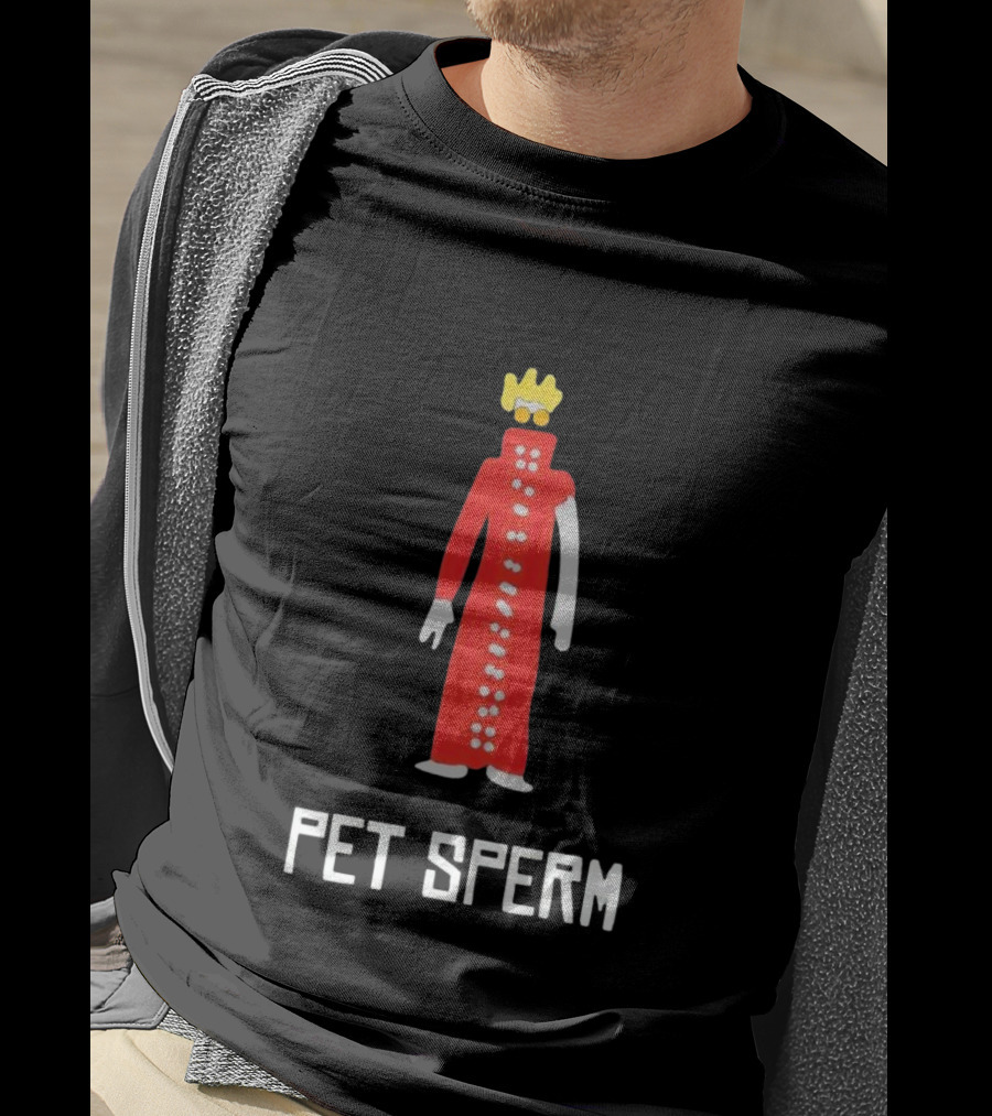 Butch Vashwood Pet Sperm Red Character With Crown T-Shirt
