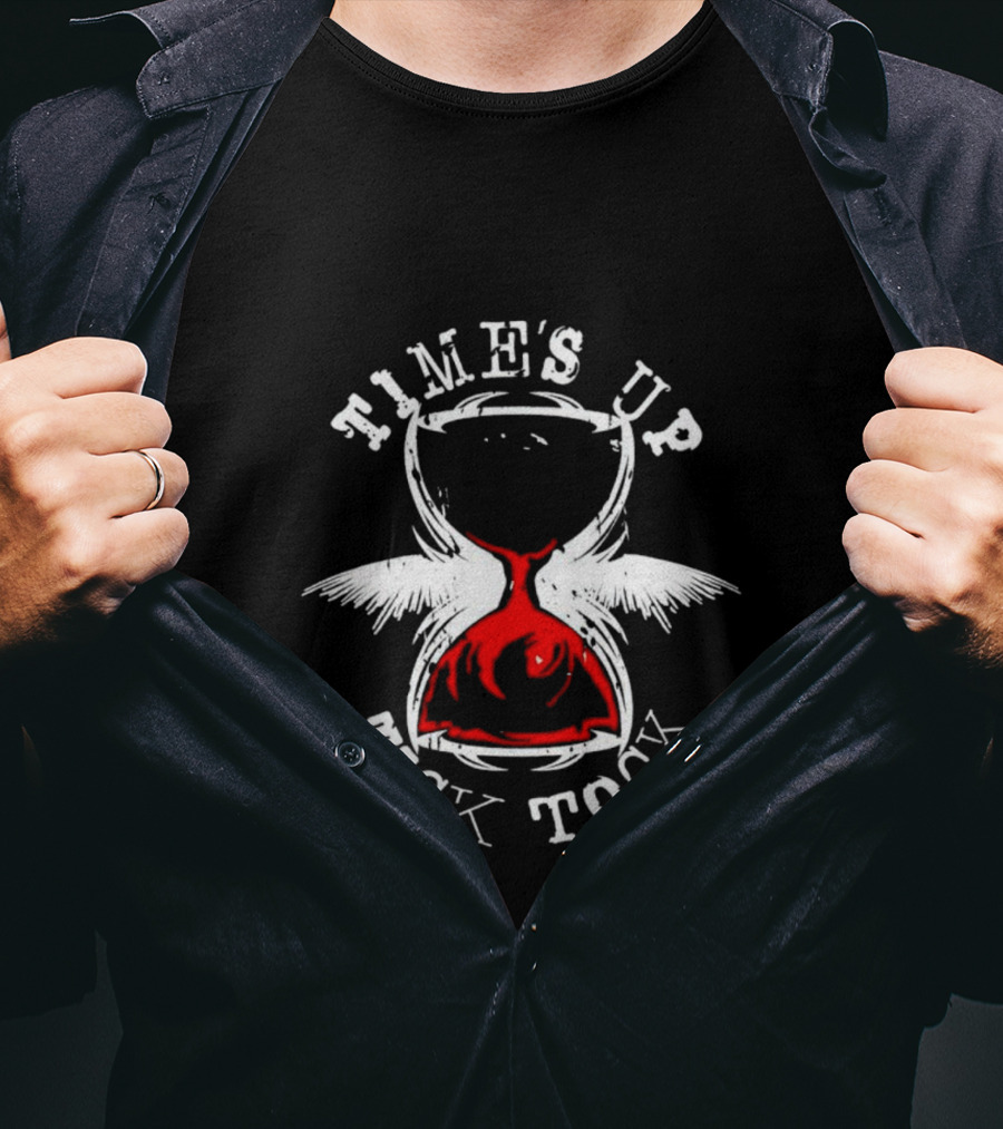 Time’s Up Tick Tock Winged Hourglass T-Shirt