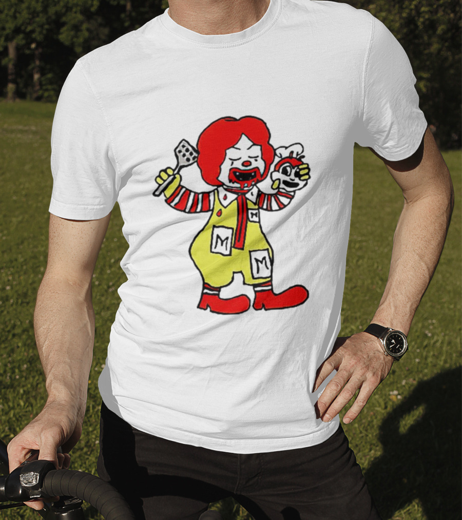 Mcdonalds X Jollibee Horror Crossover Halloween Mashup Character T-Shirt