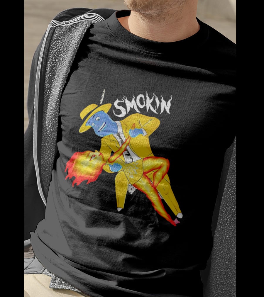 Smokin Ember Lumen Dancing With Lake Ripple In Yellow Suit T-Shirt
