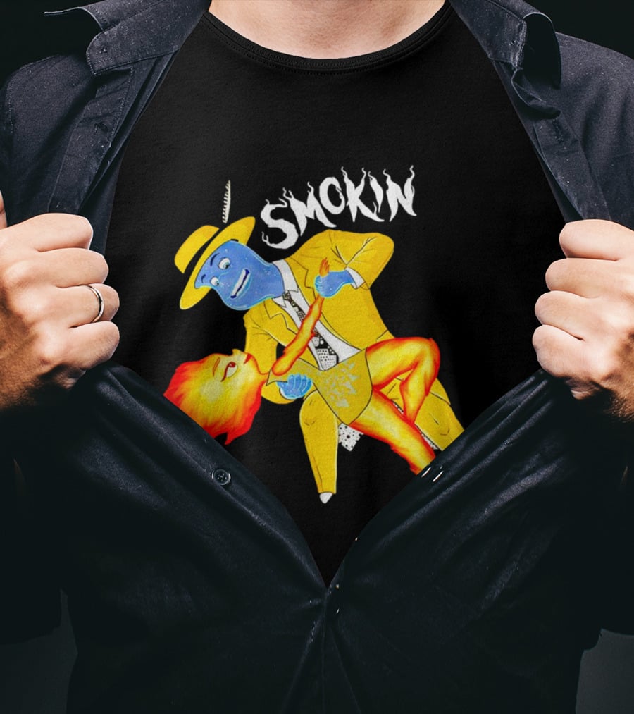 Smokin Ember Lumen Dancing With Lake Ripple In Yellow Suit T-Shirt