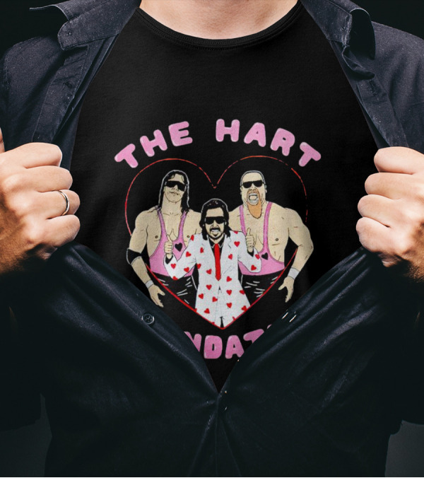 The Hart Foundation Bret The Hitman Hart And Jim The Anvil Neidhart T-Shirt