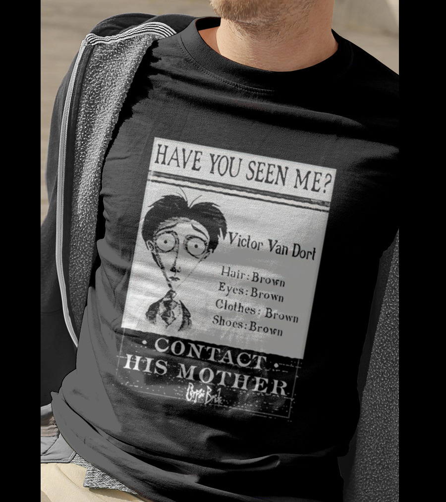 Have You Seen Me Victor Van Dort Contact His Mother Brown Hair Brown Eyes Clothes Shoes T-Shirt