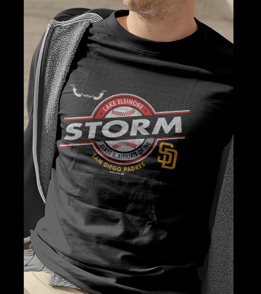 Lake Elsinore Storm Baseball San Diego Padres Affiliate Retro T-Shirt
