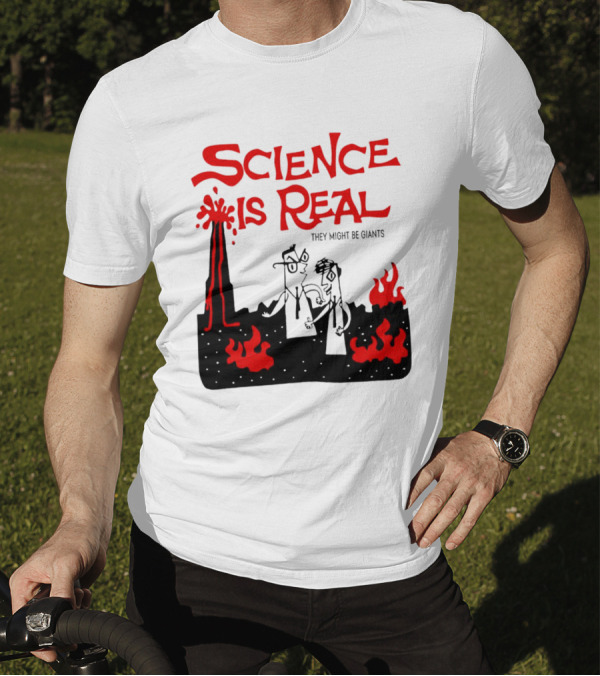 Science Is Real They Might Be Giants Lava Cartoon T-Shirt