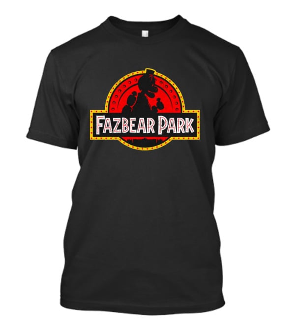 Fazbear Park Jurassic Park Freddy Five Nights Crossover T-Shirt