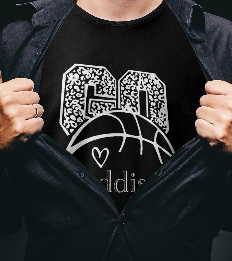 Go Addison Basketball Heart Ball T-Shirt