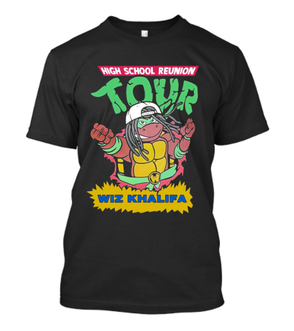 High School Reunion Tour Wiz Khalifa Ninja Turtle Crossover T-Shirt