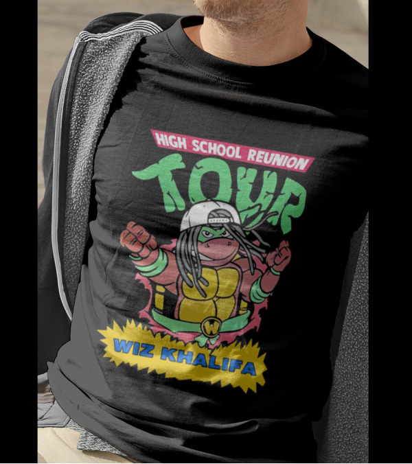 High School Reunion Tour Wiz Khalifa Ninja Turtle Crossover T-Shirt