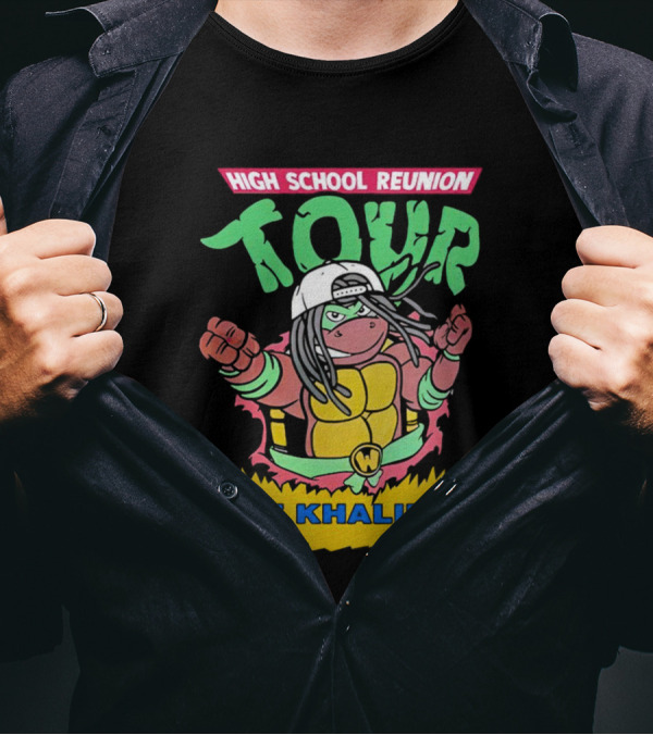 High School Reunion Tour Wiz Khalifa Ninja Turtle Crossover T-Shirt