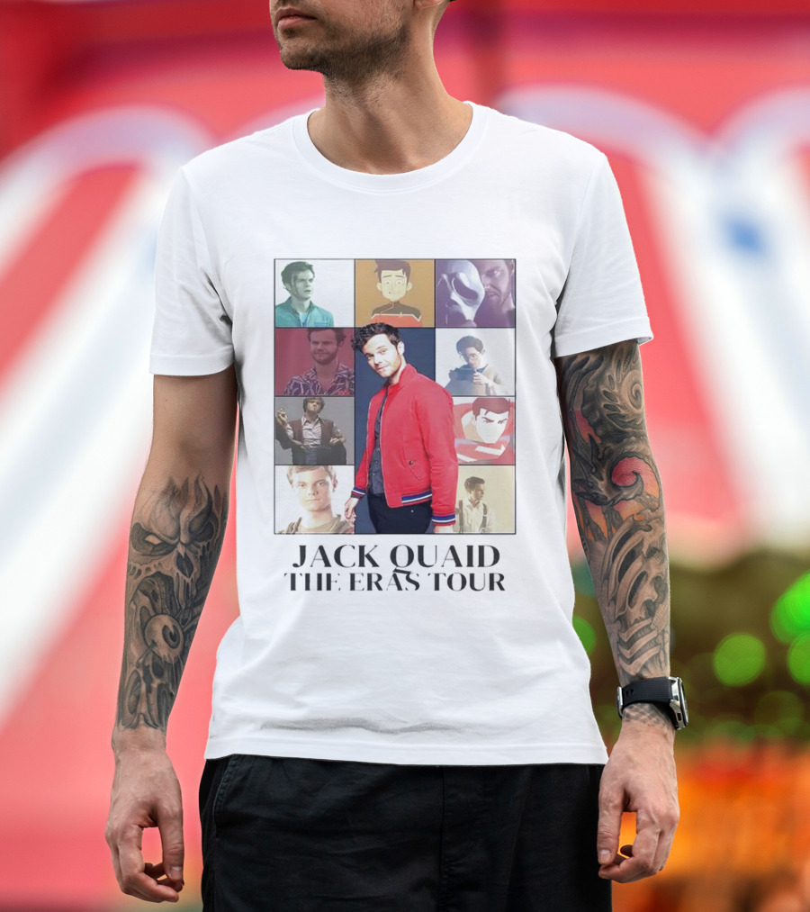 Jack Quaid the Eras Tour Collage with Characters and Styles T-Shirt