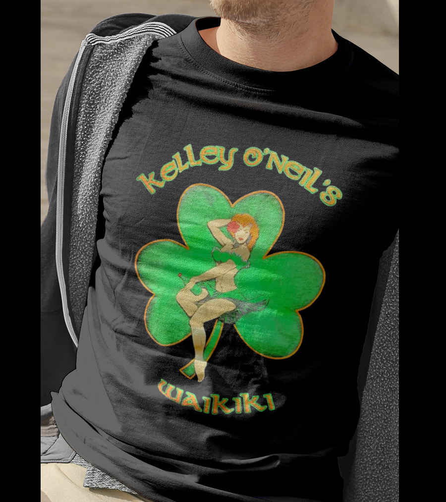 Kelley O'Neil's Waikiki Shamrock Pin-Up Girl T-Shirt
