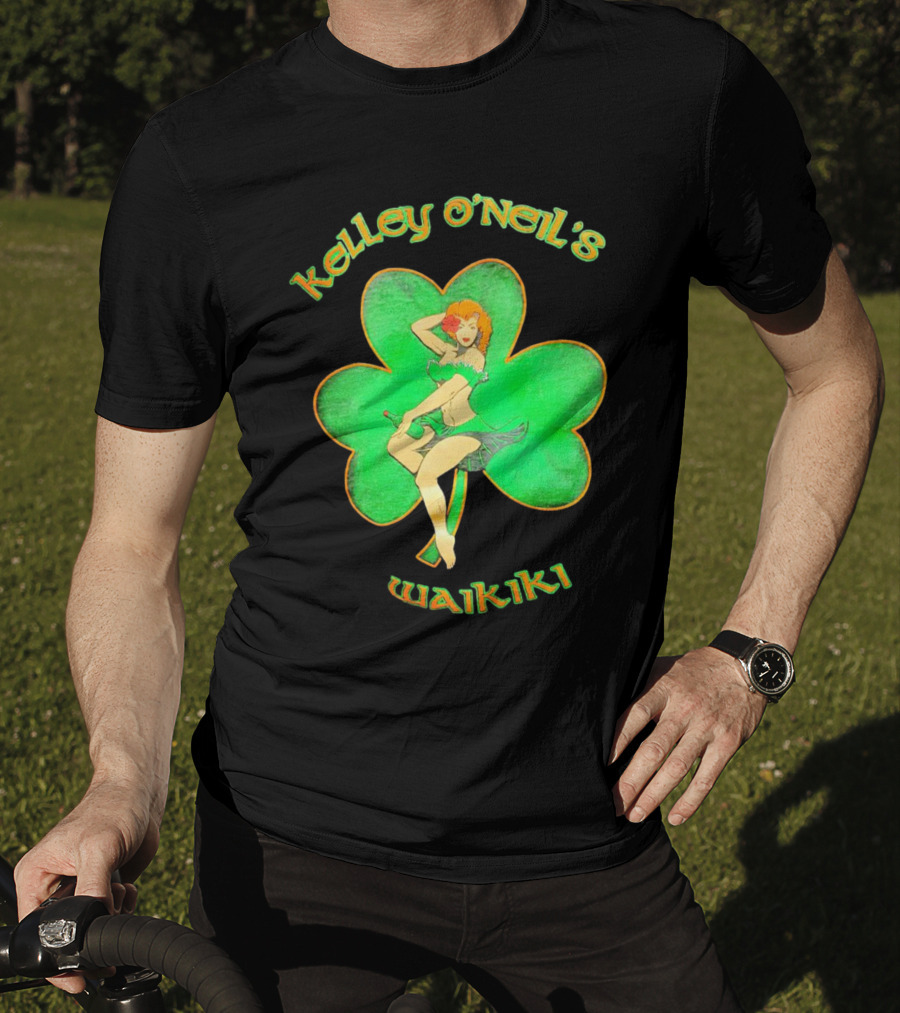Kelley O'Neil's Waikiki Shamrock Pin-Up Girl T-Shirt