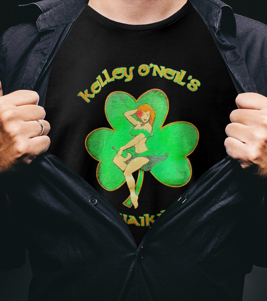 Kelley O'Neil's Waikiki Shamrock Pin-Up Girl T-Shirt