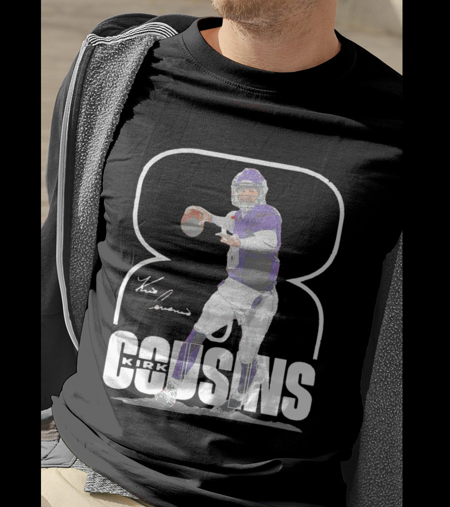 Kirk Cousins Number 8 Signature Football Quarterback T-Shirt