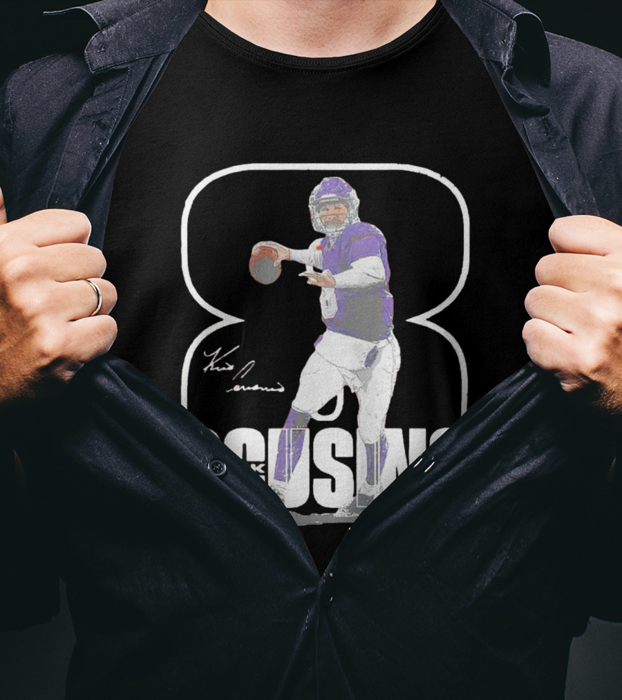 Kirk Cousins Number 8 Signature Football Quarterback T-Shirt