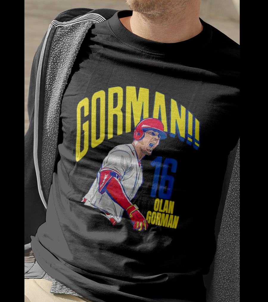 Gorman 16 Nolan Gorman St. Louis Cardinals MLBPA T-Shirt