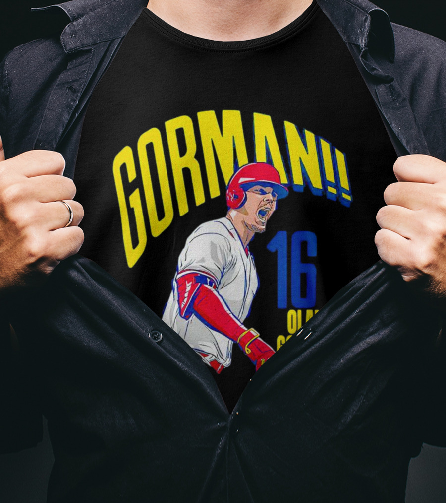 Gorman 16 Nolan Gorman St. Louis Cardinals MLBPA T-Shirt
