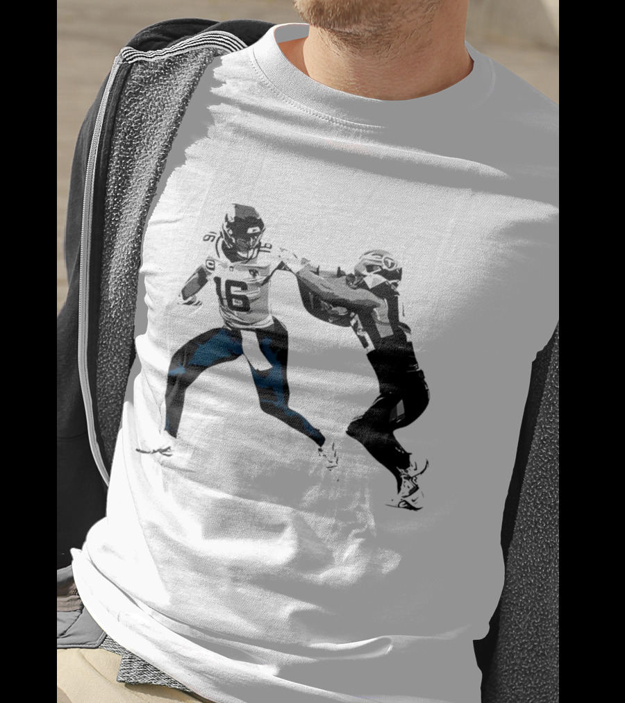 The Stiff Arm Football Move Iconography T-Shirt