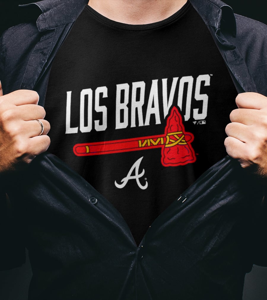 Los Bravos Atlanta Braves Axe T-Shirt