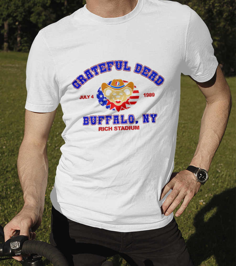 Grateful Dead July 4 1989 Buffalo NY Rich Stadium T-Shirt