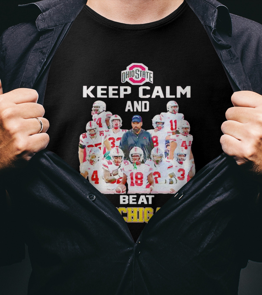 Ohio State Buckeyes Keep Calm And Beat Michigan T-Shirt