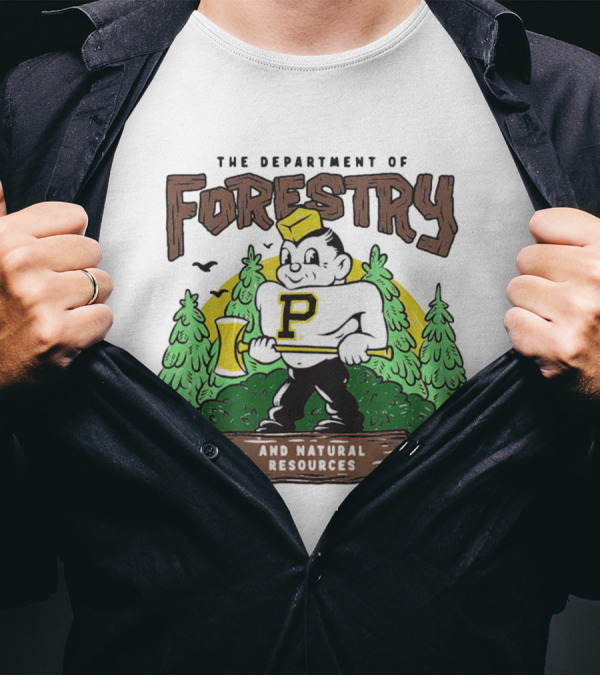 Purdue Boilermakers Forestry And Natural Resources Department Lumberjack T-Shirt
