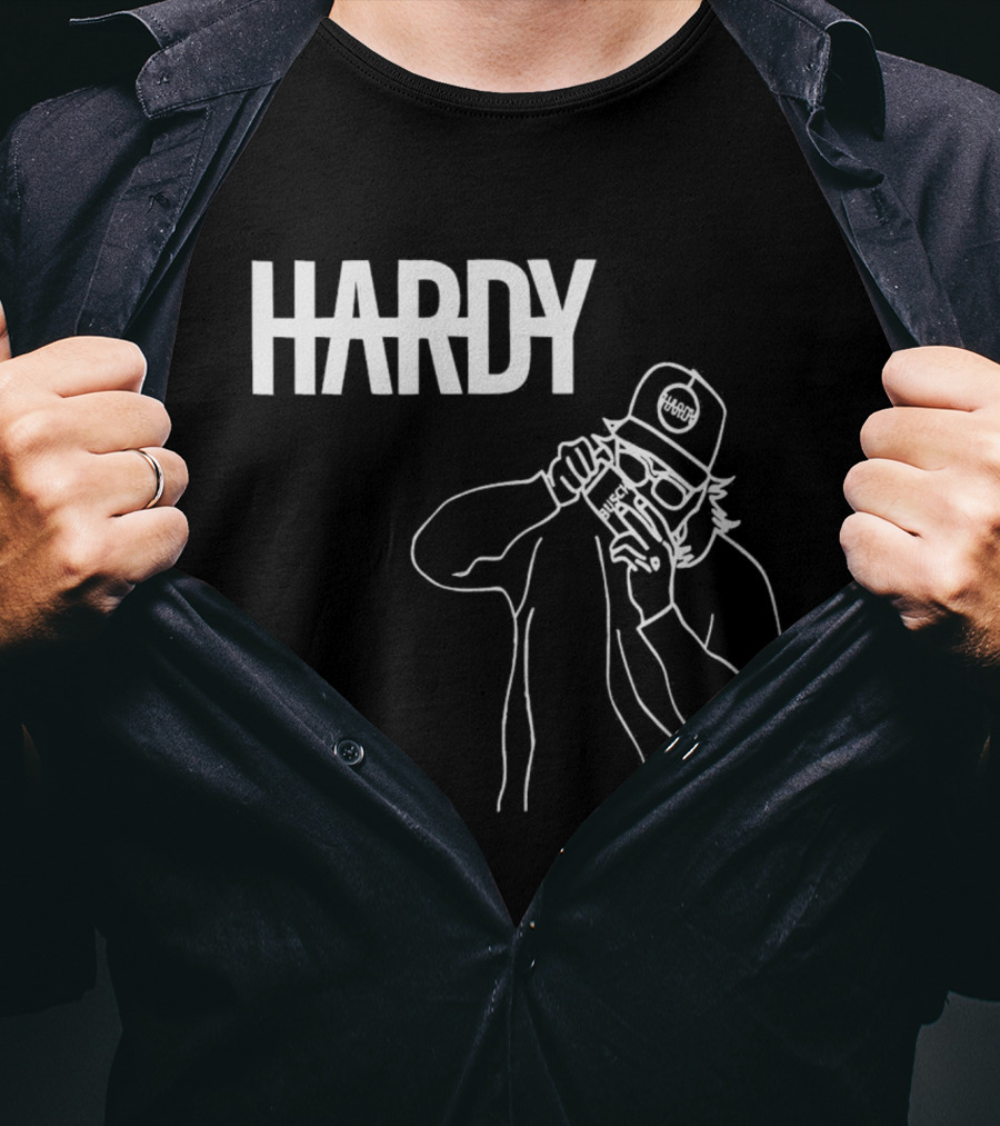 HARDY Country Music Vintage Camera Line T-Shirt