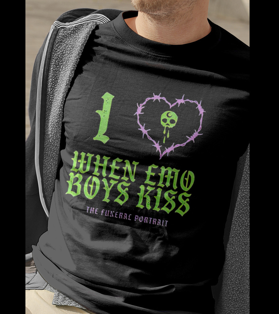 I Love When Emo Boys Kiss The Funeral T-Shirt