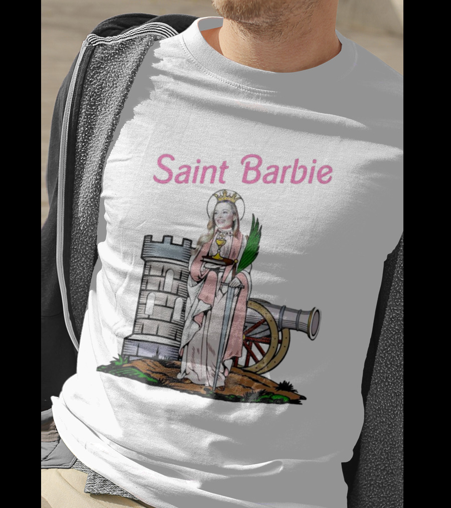 Saint Barbie Tower And Cannon Iconic T-Shirt