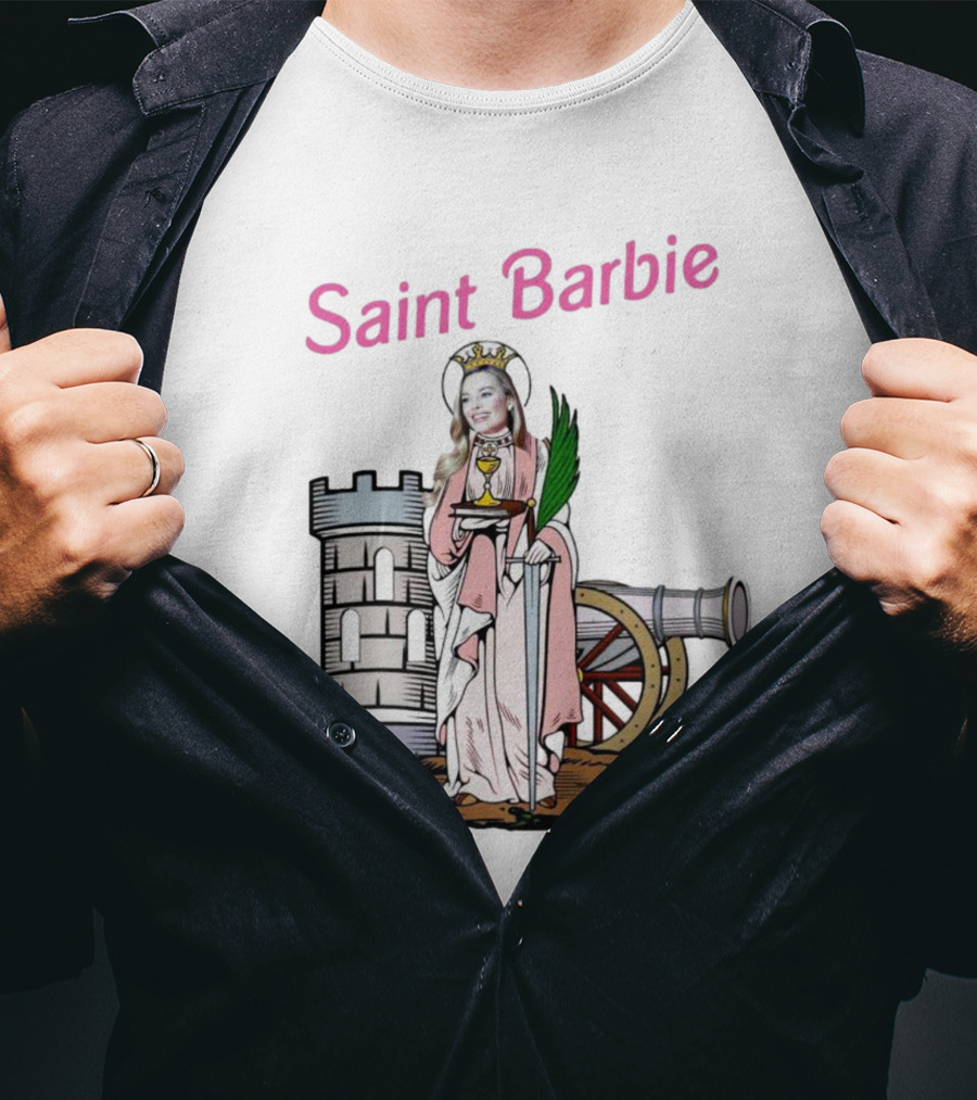 Saint Barbie Tower And Cannon Iconic T-Shirt