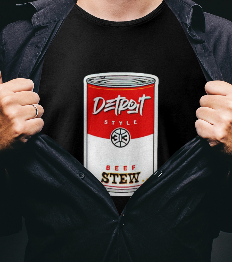 Detroit Style 313 Beef Stew Can T-Shirt