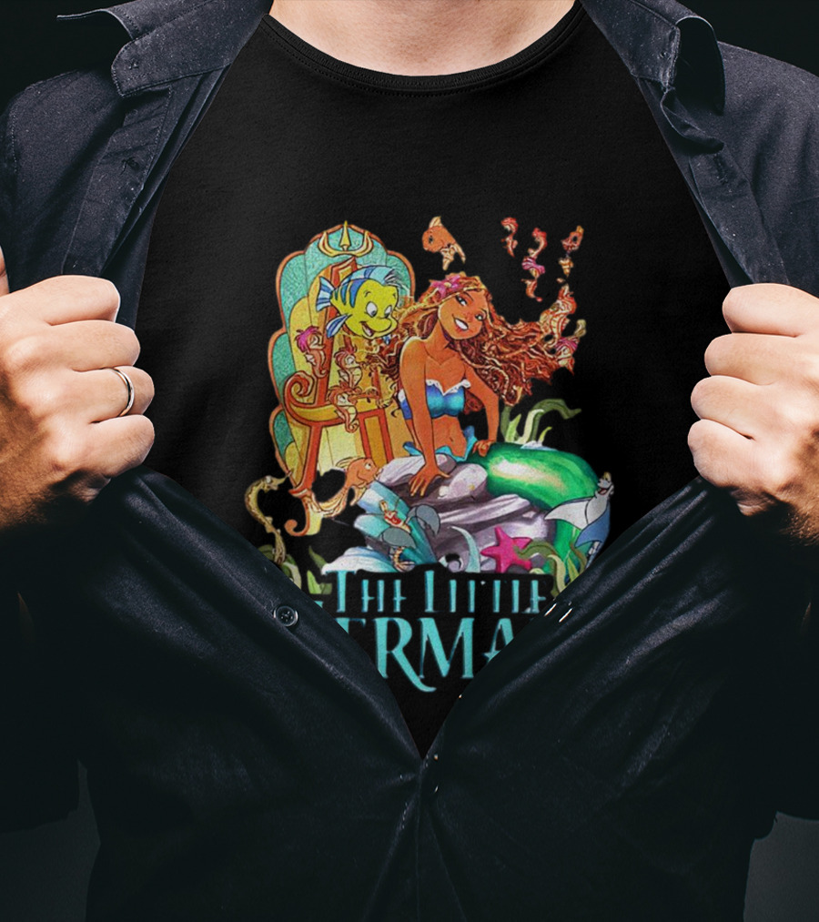 Disney The Little Mermaid Ariel And Friends Vibrant T-Shirt