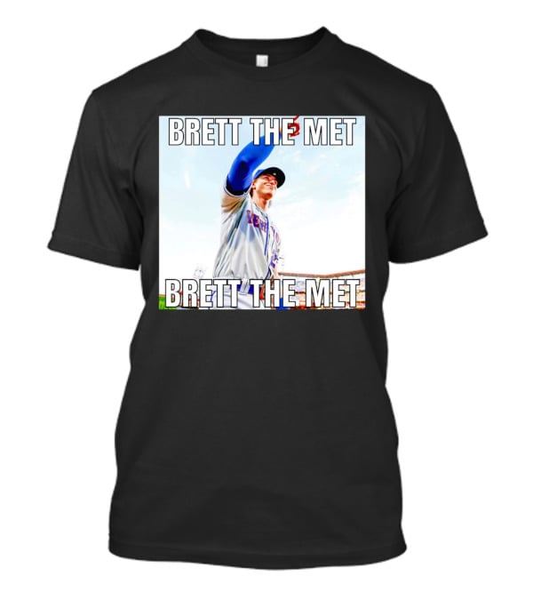 Brett The Met Baseball Player At New York Stadium T-Shirt