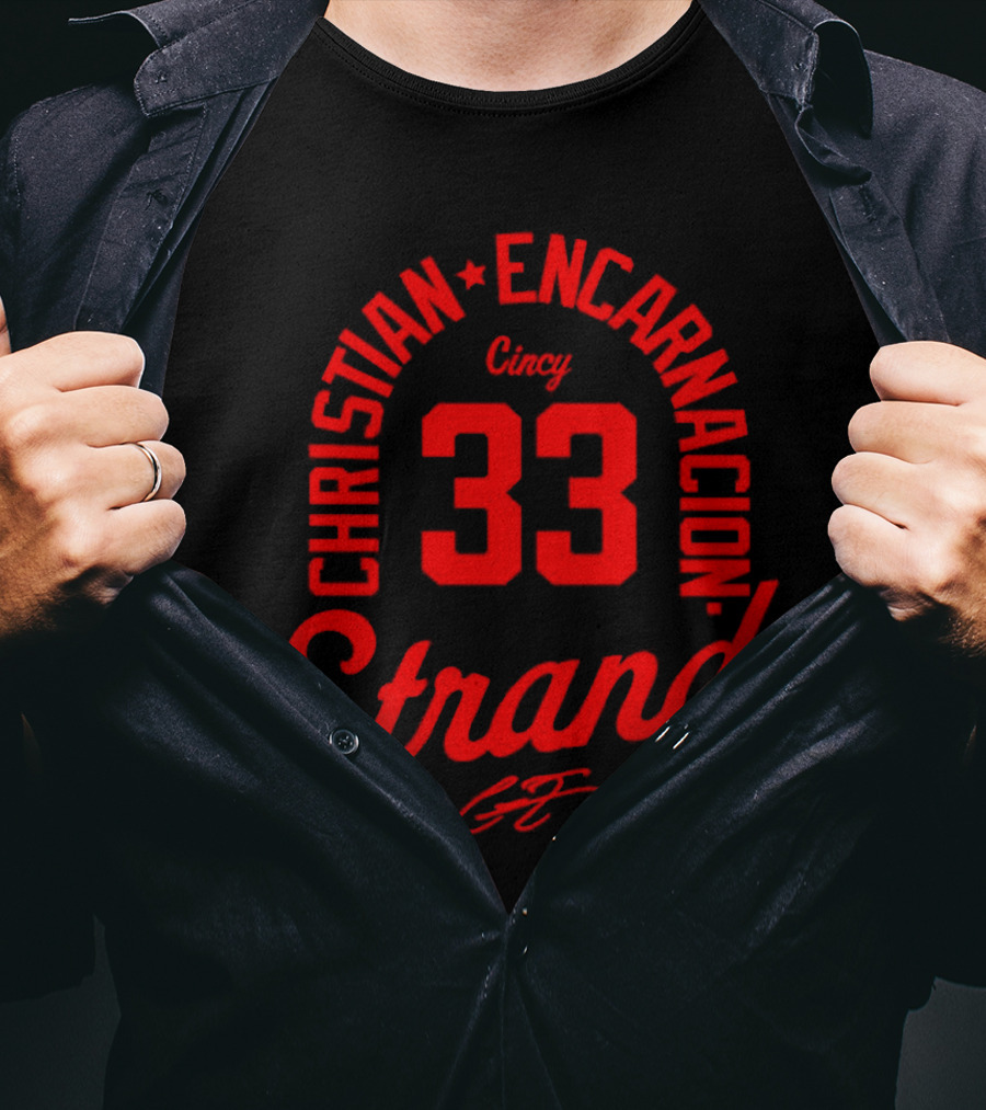 Christian Encarnacion Strand 33 Cincy Reds T-Shirt