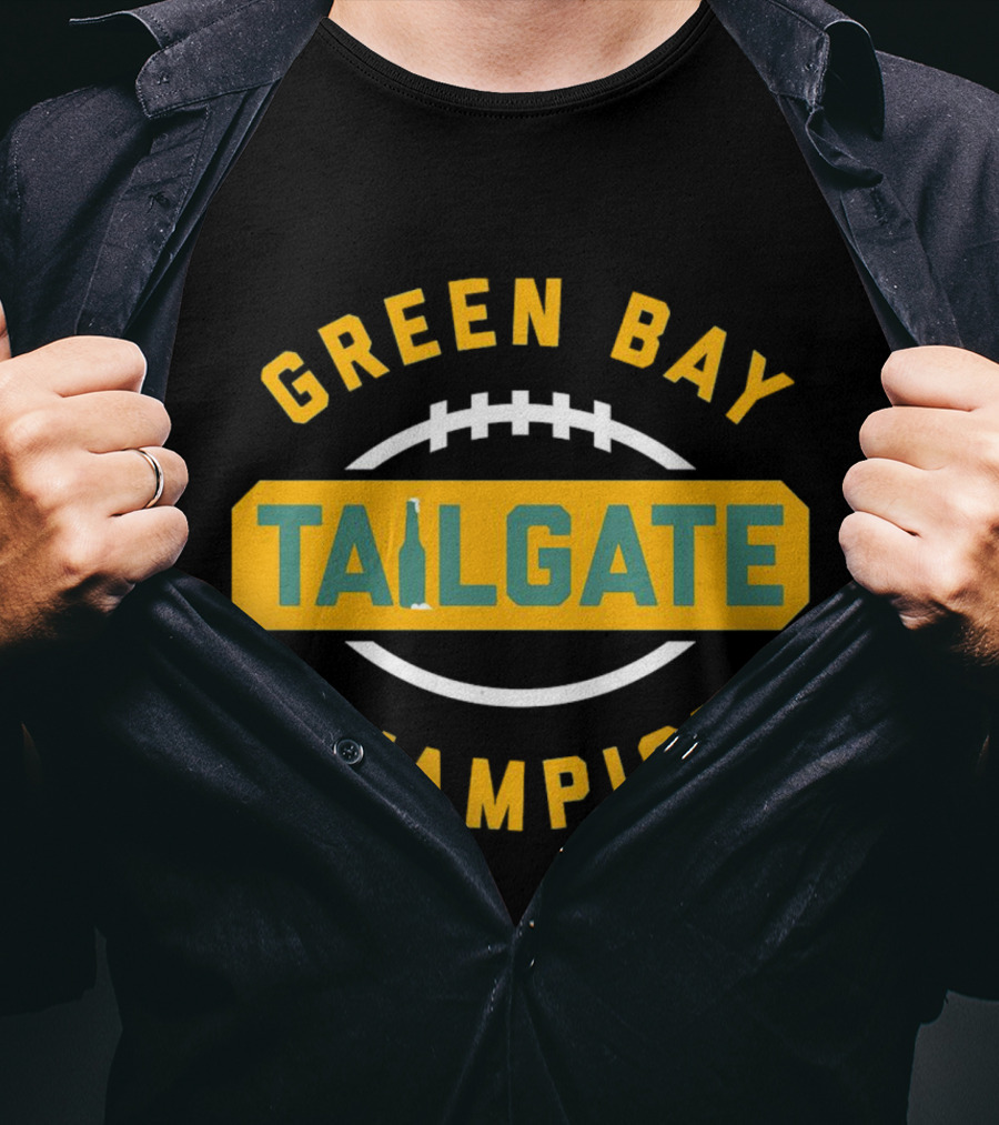 Green Bay Packers Tailgate Football Champion T-Shirt