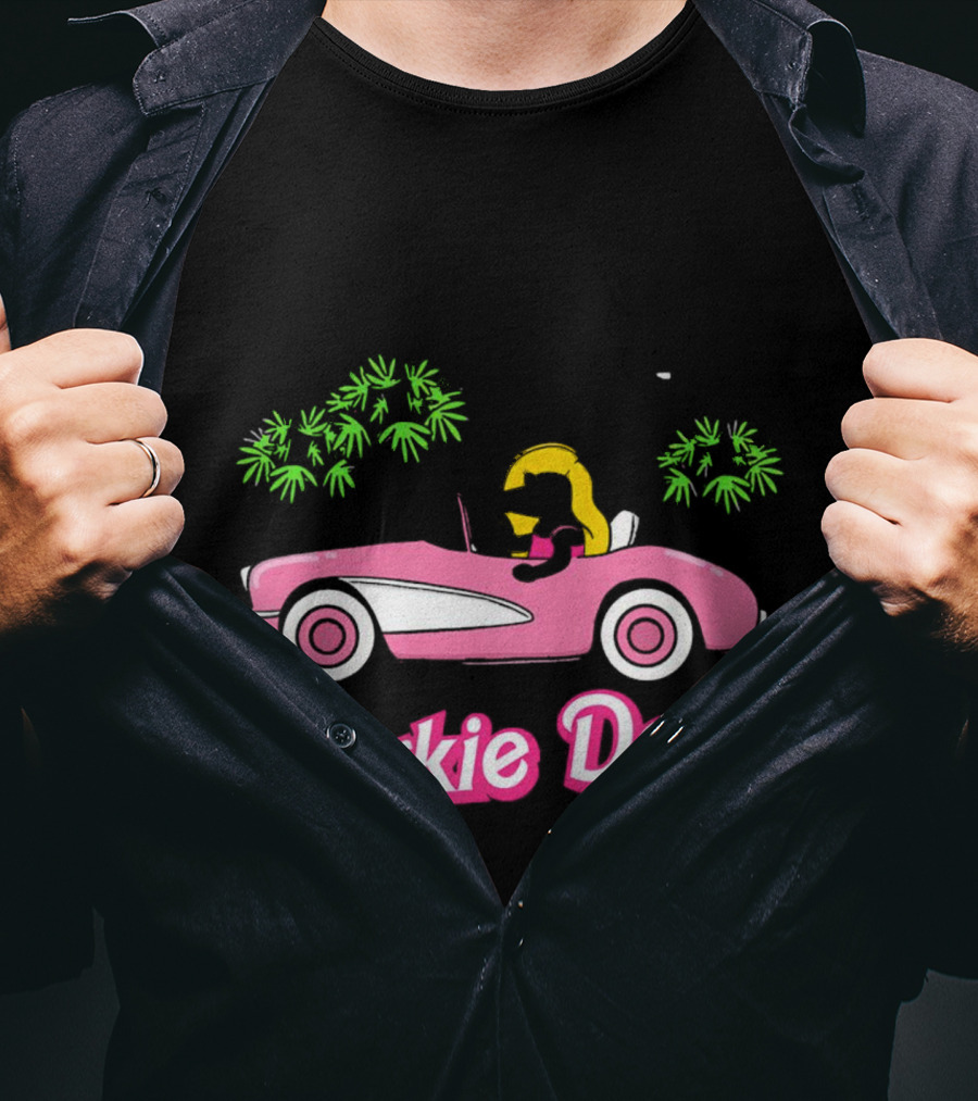 Barkie Doll Convertible Car Blonde Driver T-Shirt
