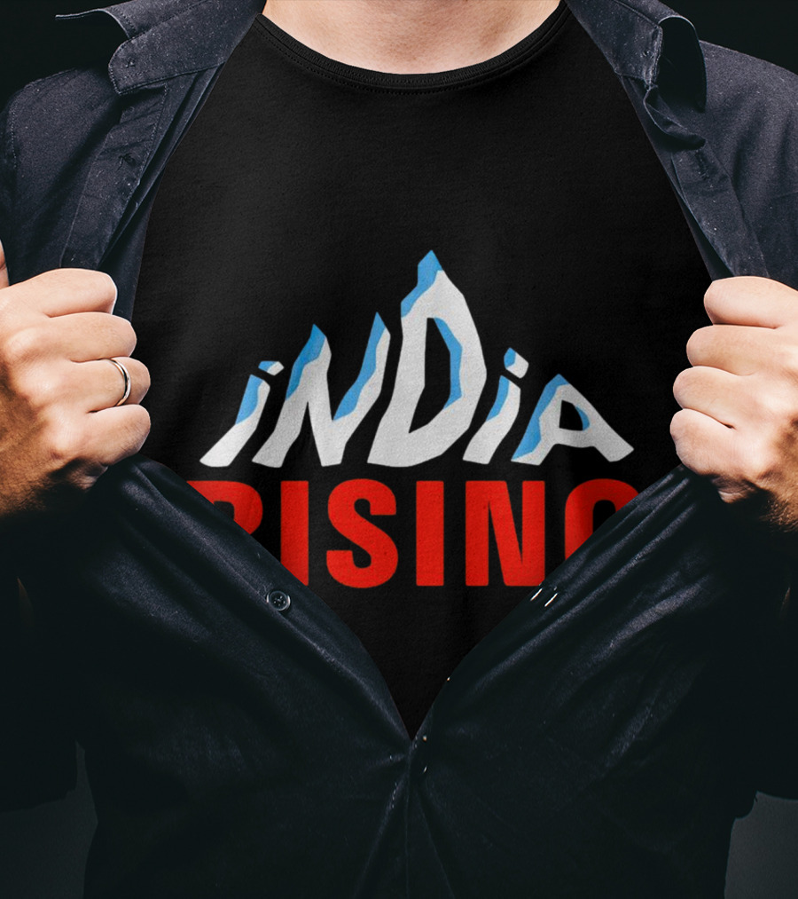India Rising Mountain Peaks Alps T-Shirt