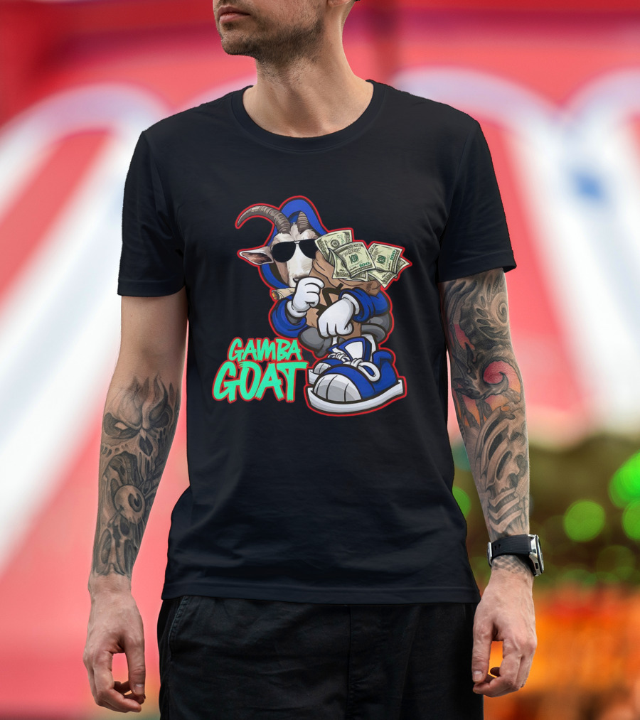 Gamba Goat Hoodie Sunglasses Money Sneakers T-Shirt