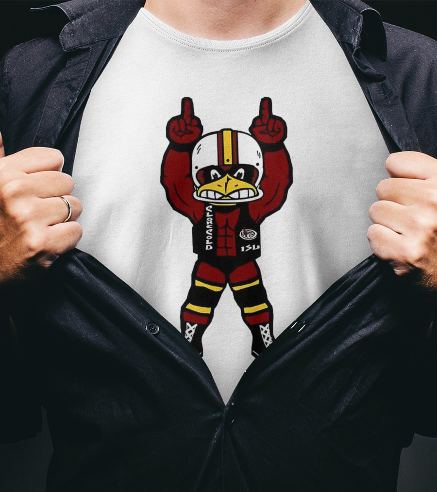 ISU Cyclones Strong Mascot Character With Champion Gesture T-Shirt